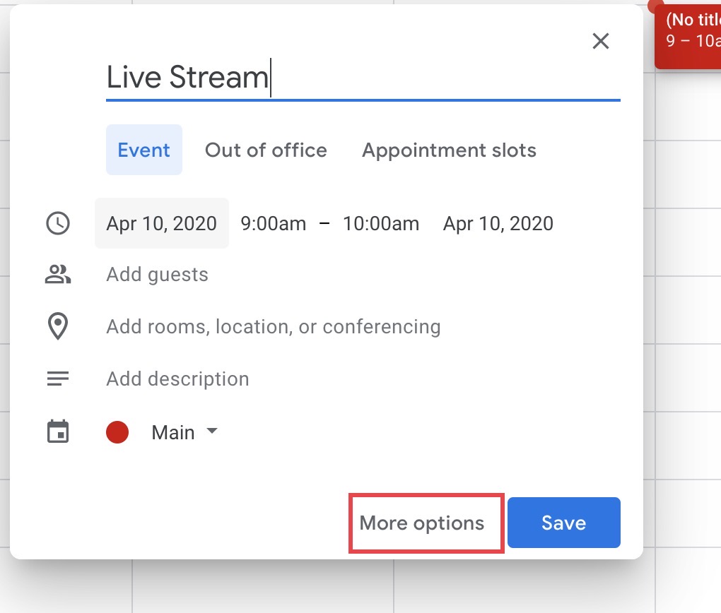 how to live stream google meet